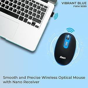 Foxin Mouse Vibrant Blue/Red WiFi FWM9099 Foxin