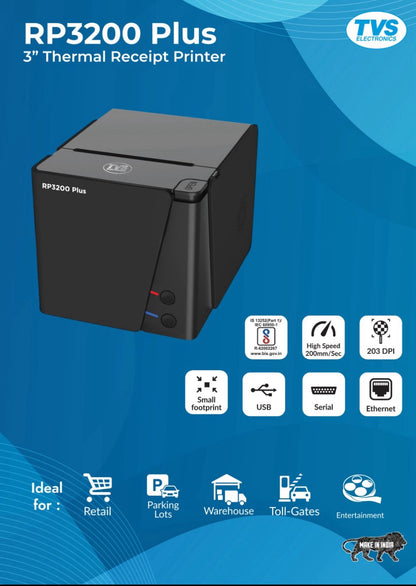 TVS Thermal Receipt Printer RP 3200 Plus TVS ELECTRONICS