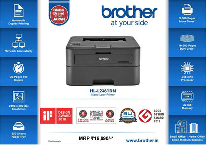 Brother HL-L2361DN Single Function Monochrome Printer BROTHER