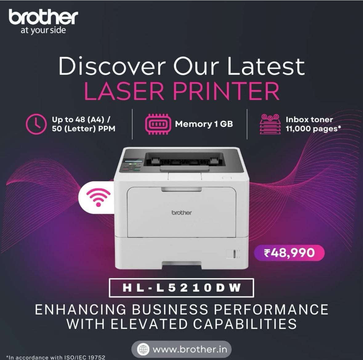 Brother HL-L5210DW Laser Printer BROTHER