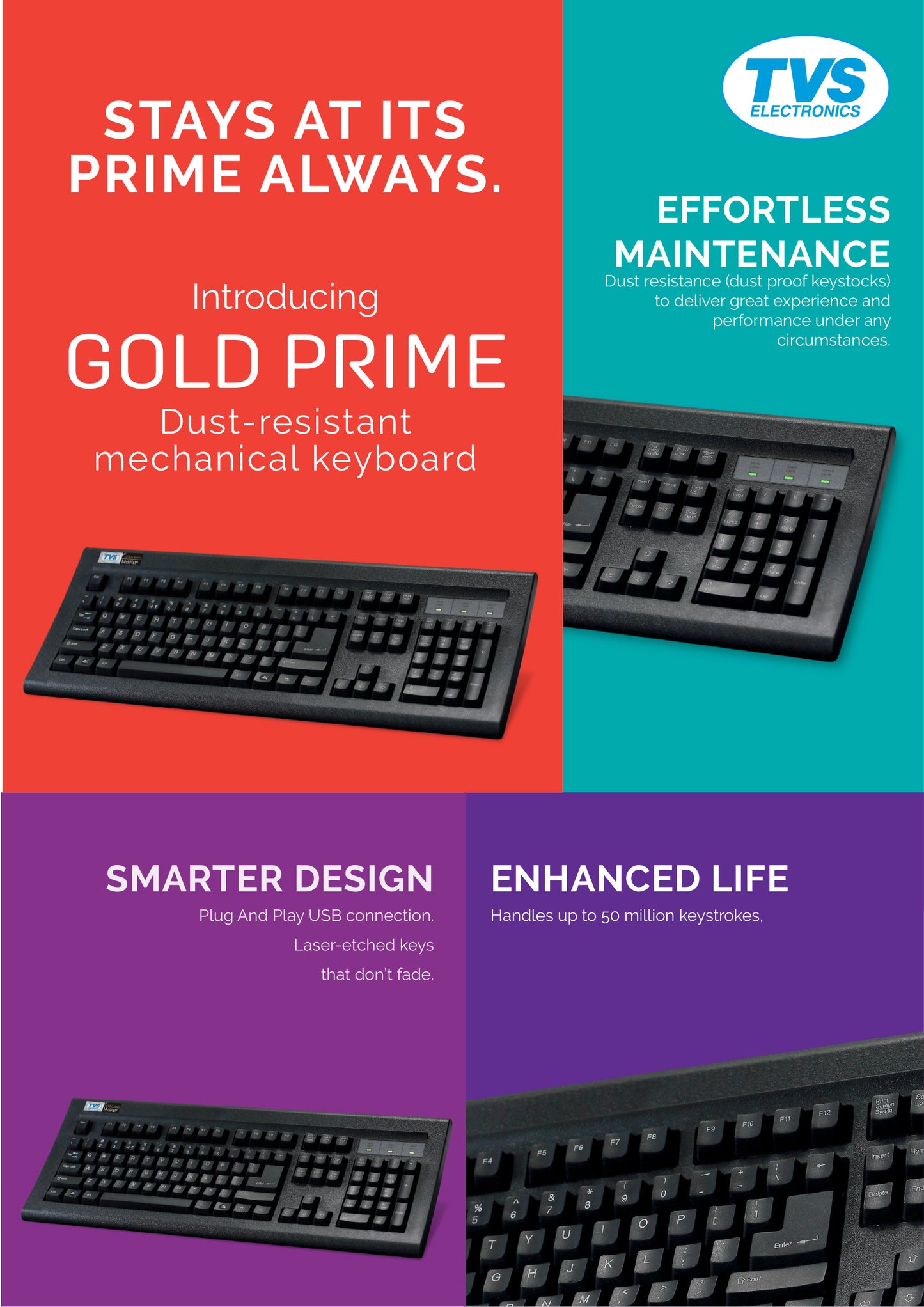 TVS GOLD PRIME Mechanical Keyboard TVS ELECTRONICS