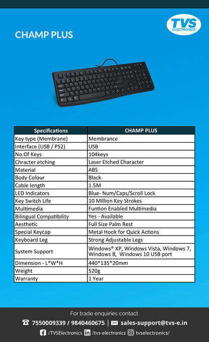 TVS CHAMP - PLUS TVS ELECTRONICS