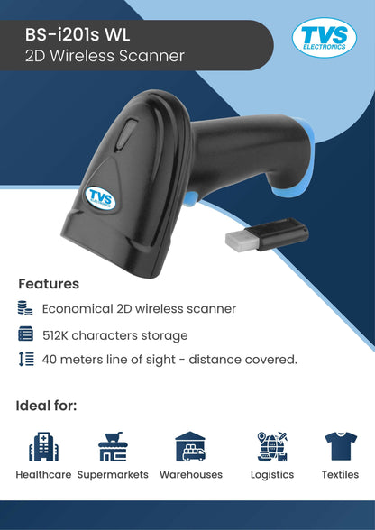 TVS Barcode Scanner BS-i201s WL TVS ELECTRONICS