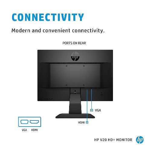 HP V20 49.53 cm (19.5) HD+ Monitor HP