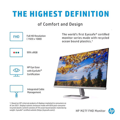 HP M27f 27-inches Micro-Edge Monitor HP