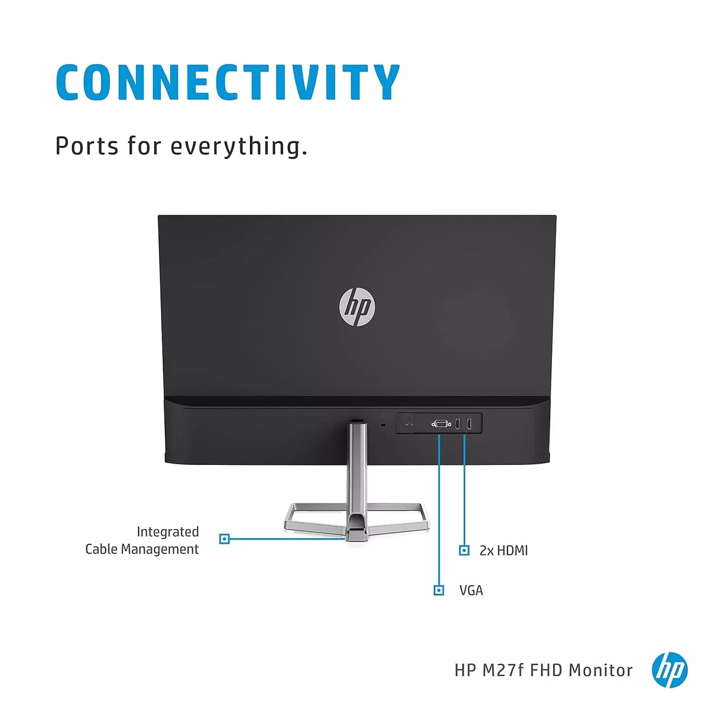 HP M27f 27-inches Micro-Edge Monitor HP