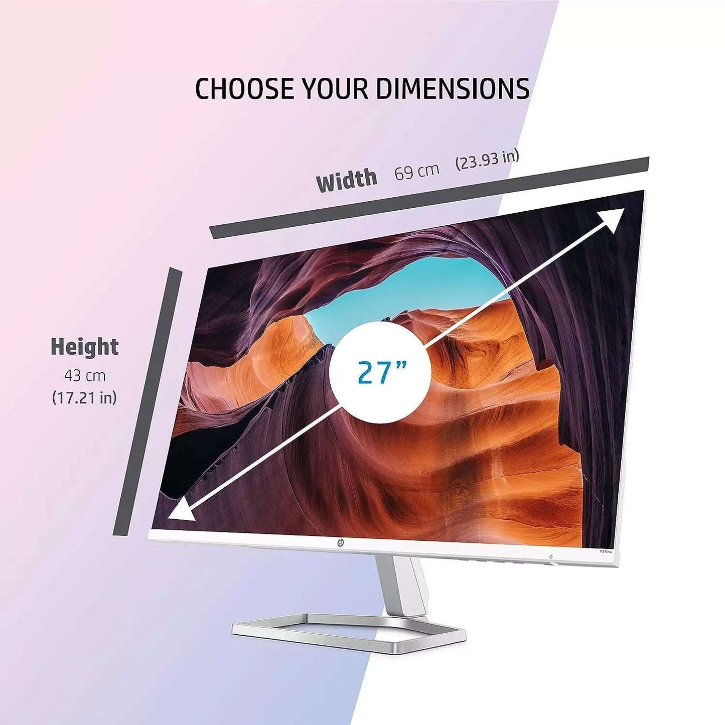 HP M27fwa 27-Inch Micro-Edge LED Monitor HP