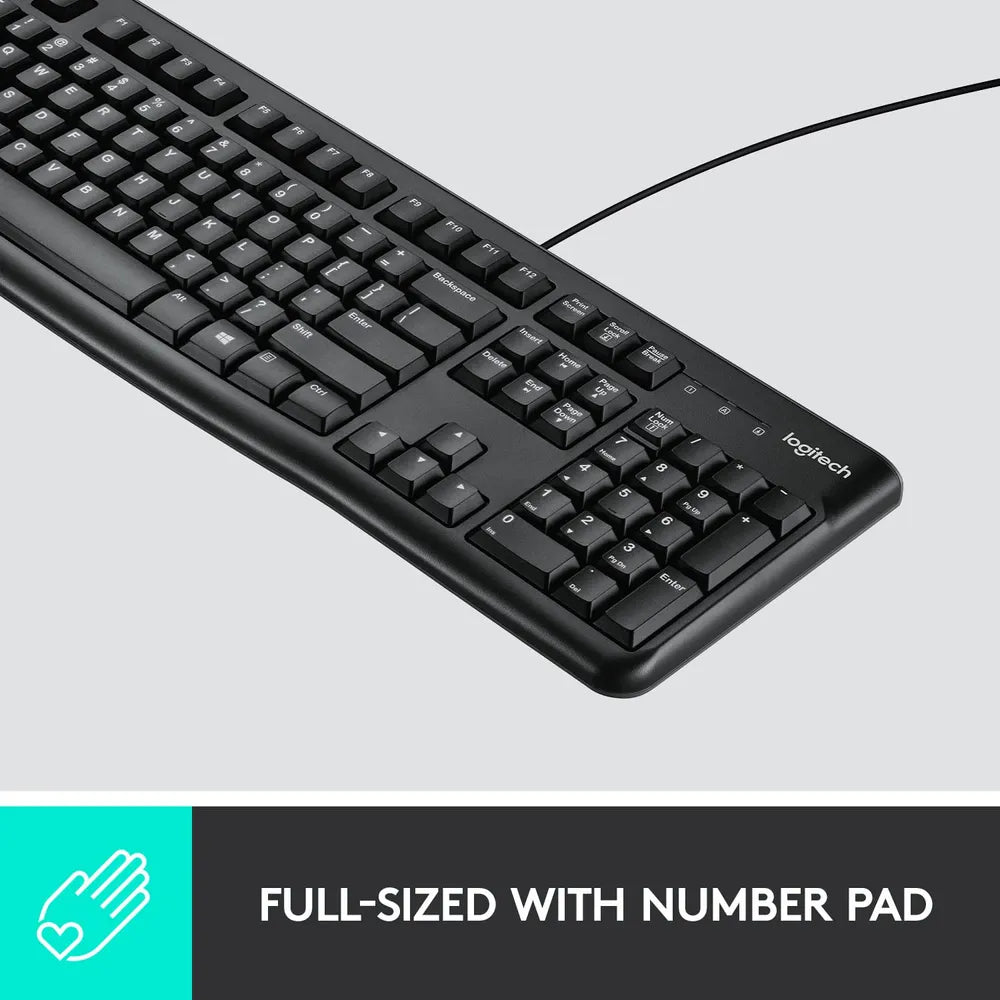 Logitech MK120 Wired Keyboard & Mouse Combo Logitech