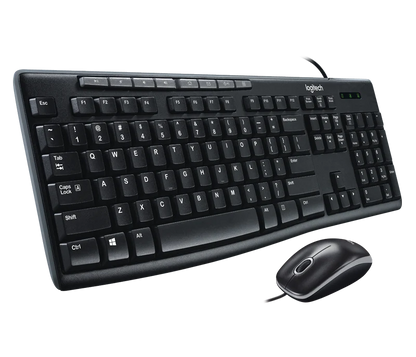 Logitech MK200 Media Corded Keyboard And Mouse Combo Logitech