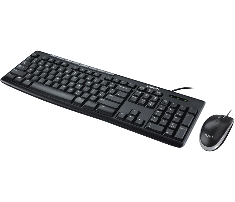 Logitech MK200 Media Corded Keyboard And Mouse Combo Logitech