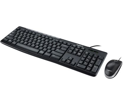 Logitech MK200 Media Corded Keyboard And Mouse Combo Logitech