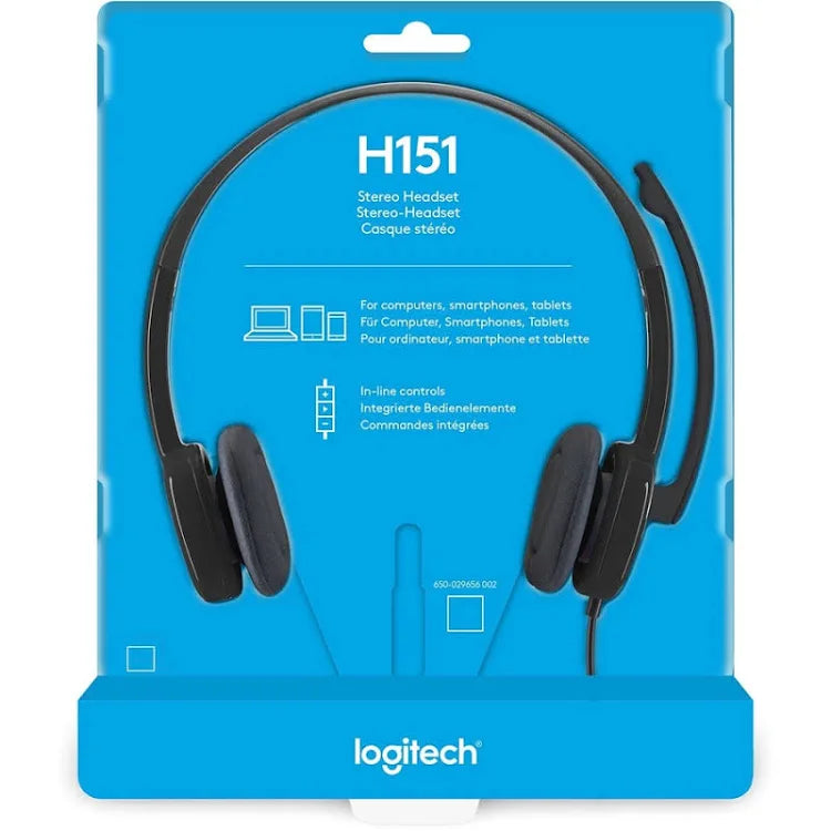 Logitech Headset Singlepin H151 Stereo - Multi-device headset Logitech