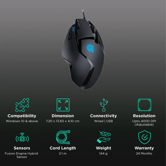 Logitech G402 Wired Optical Gaming Mouse Logitech