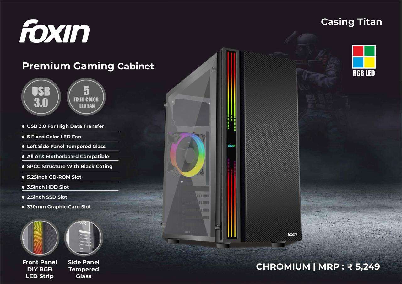 Foxin Cabinet Chromium - Gaming Cabinet Foxin