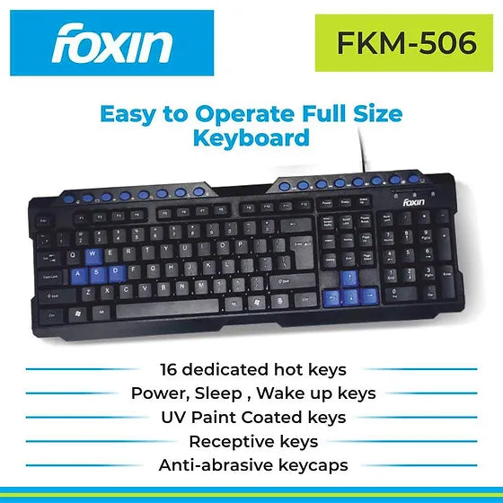 Foxin FKM 506 PRO Keyboard & Mouse Foxin