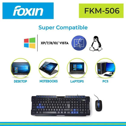 Foxin FKM 506 PRO Keyboard & Mouse Foxin