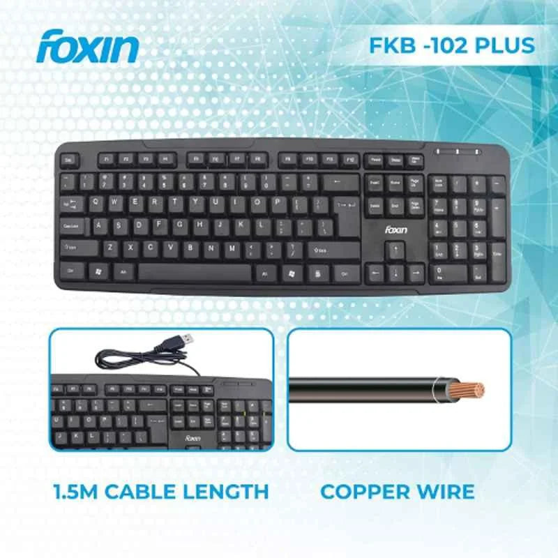 Foxin Keyboard USB FKB-102 Plus Foxin