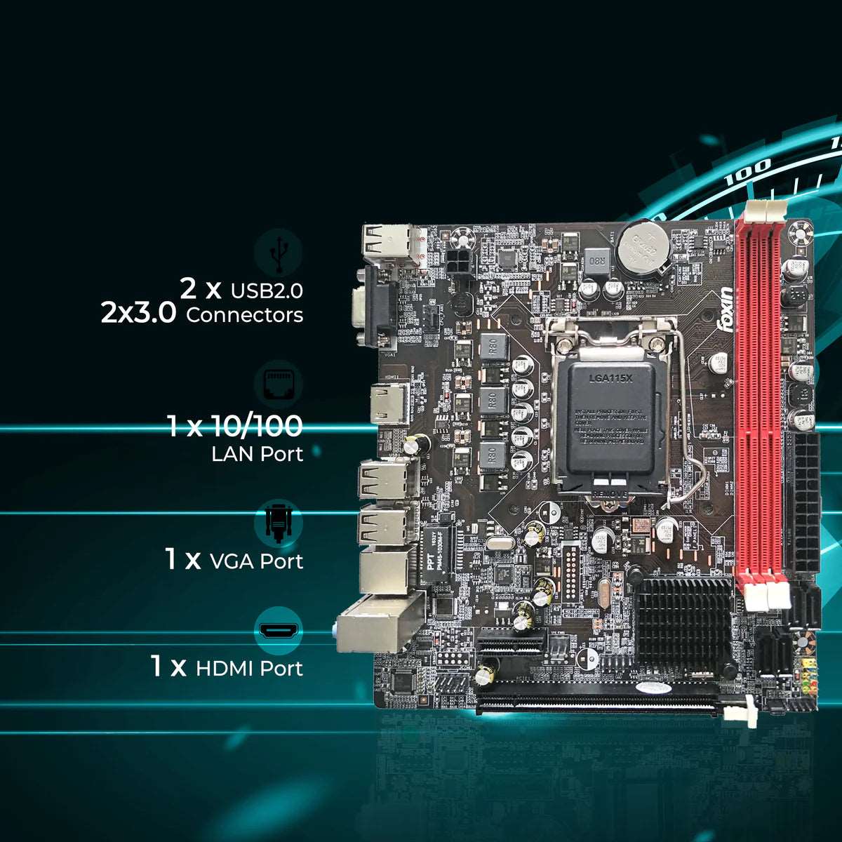 Foxin Motherboard NVME Prime FMB-H61 Foxin