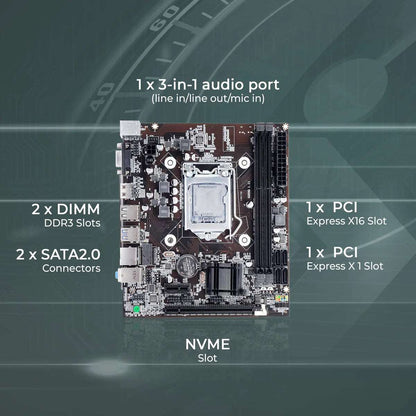 Foxin Motherboard NVME Prime FMB-H81 Foxin