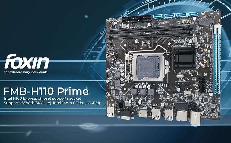 Foxin Motherboard NVME Prime FMB-H110 Foxin