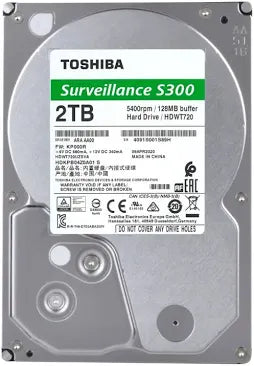 TOSHIBA SURVEILLANCE CCTV AV HARD DISK DRIVE S-300 2TB TOSHIBA