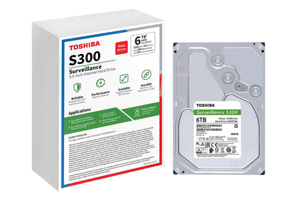 TOSHIBA SURVEILLANCE CCTV AV HARD DISK DRIVE S300- 6TB TOSHIBA