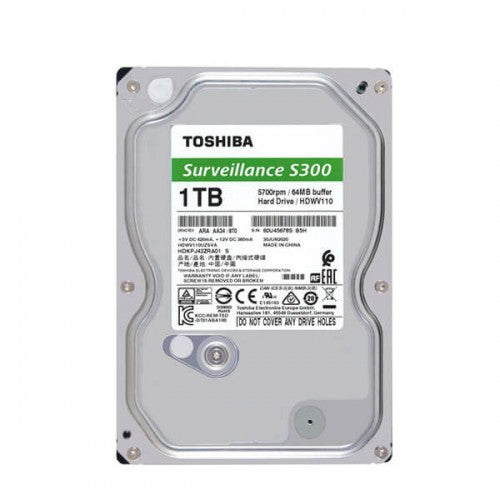 TOSHIBA SURVEILLANCE CCTV AV HARD DISK DRIVE S300- 1TB TOSHIBA