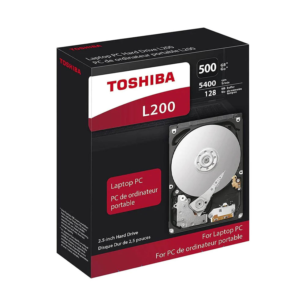 Toshiba 500GB L200 2.5" SATA HDD, 5400rpm, Shock Sensor TOSHIBA