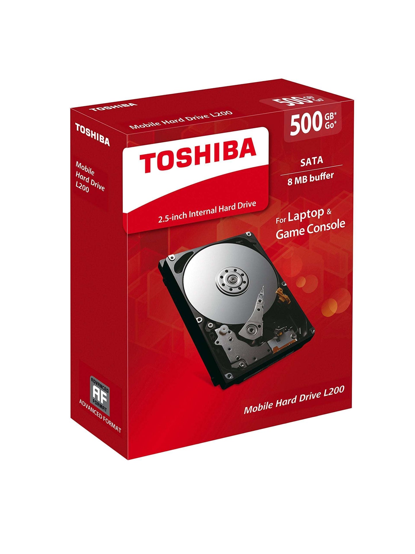 Toshiba 500GB L200 2.5" SATA HDD, 5400rpm, Shock Sensor TOSHIBA