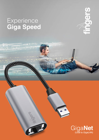 Fingers Giganet - USB to Giga LAN Ethernet Adapter FINGERS