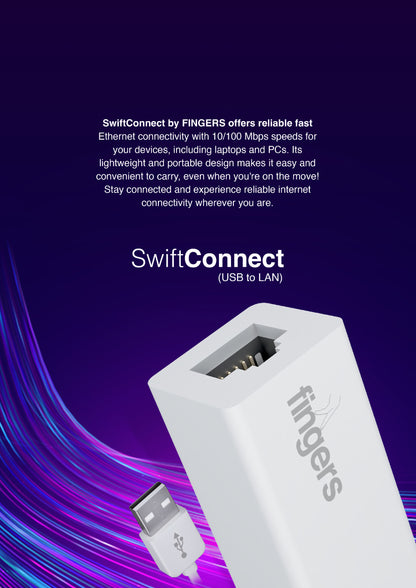 Fingers SwiftConnect - USB to LAN Ethernet Network Adapter FINGERS