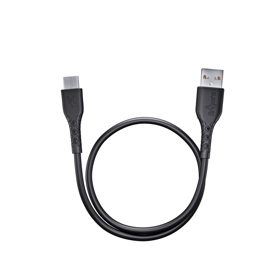 Fingers USB to C 3.0A FMC-Micro-04 Mobile Cable Black FINGERS